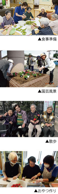 グループホームのある1日のながれ